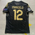 Marcelo 12-  Real  Madrid 2011-2012  Champions League Retro Jersey Soccer Shirt