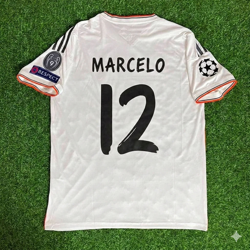 Marcelo 12- Real  Madrid Lisbon Short Sleeve Jersey Soccer Shirt
