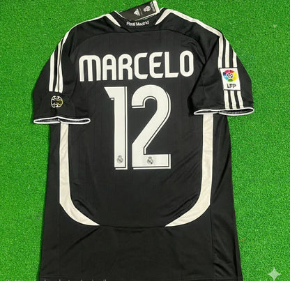 Marcelo Real Madrid 2006-2007 Black Jersey Soccer Shirt
