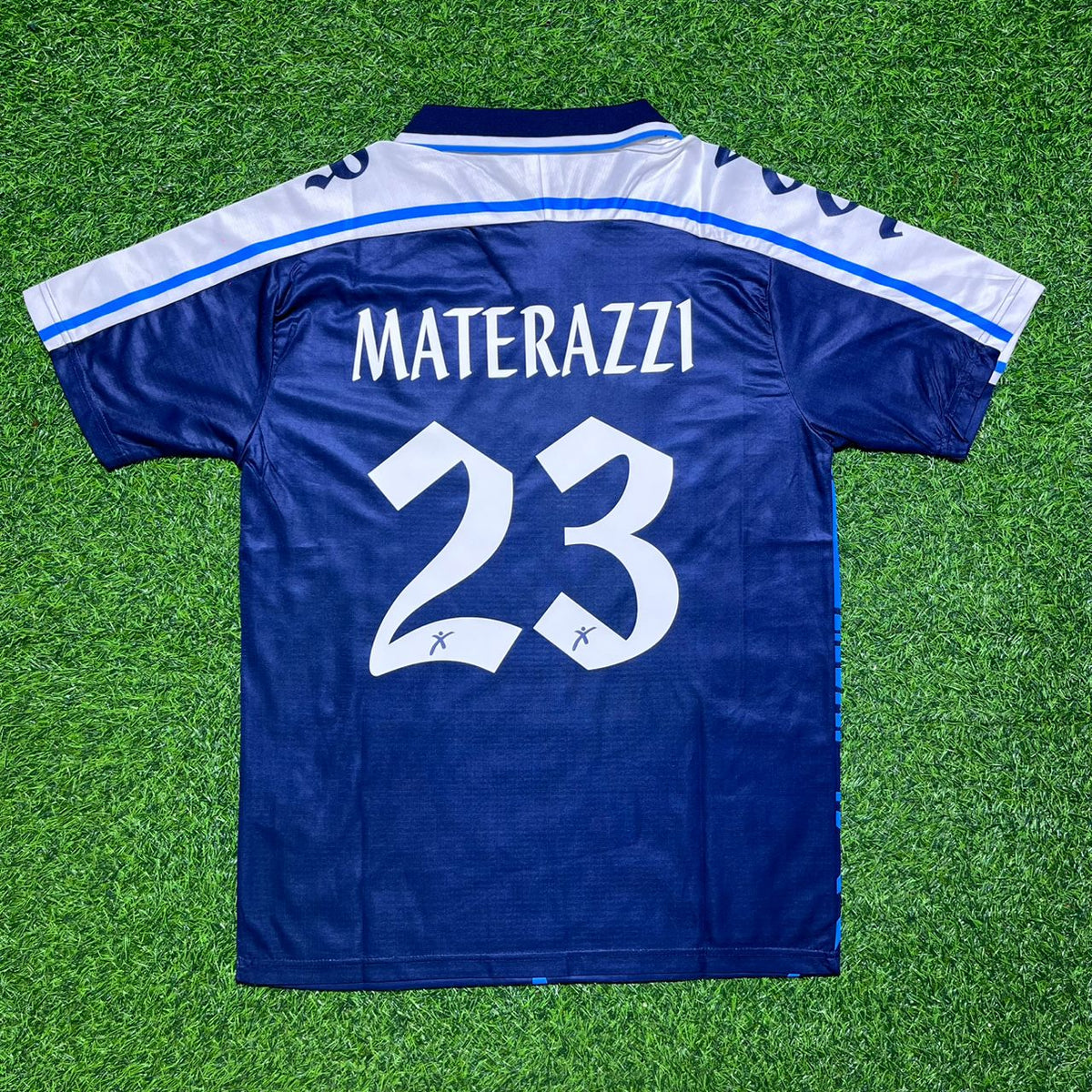 Marco Materazzi Perugia 1994-1995 Retro Blue Football Jersey