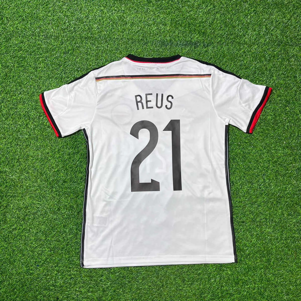 Marco Reus - Germany Deutschland 2014 World Cup White Retro Kit Jersey Trikot Maillot Soccer Shirt