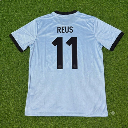 Marco Reus Germany 125th Year Special Clear Blue Retro Football Jersey
