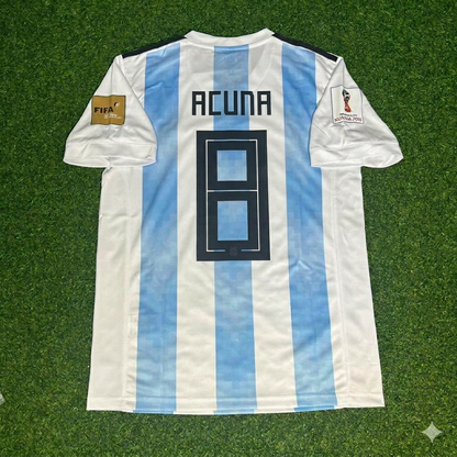 Marcos Acuña Argentinien WM 2018 Heim-Retro-Trikot
