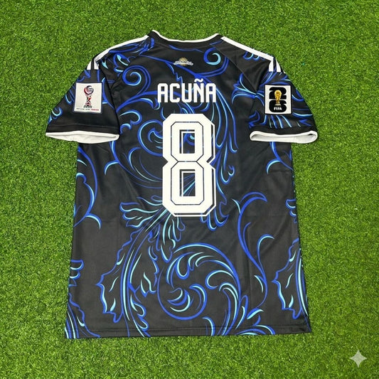 Marcos Acuña #8 Argentina 2026 World Cup New Season Football Jersey Kit