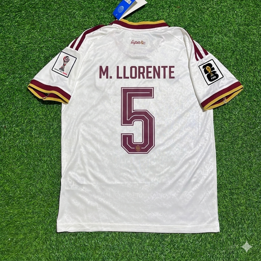 Marcos Llorente 5- Spain 2026 World Cup Away Football Jersey