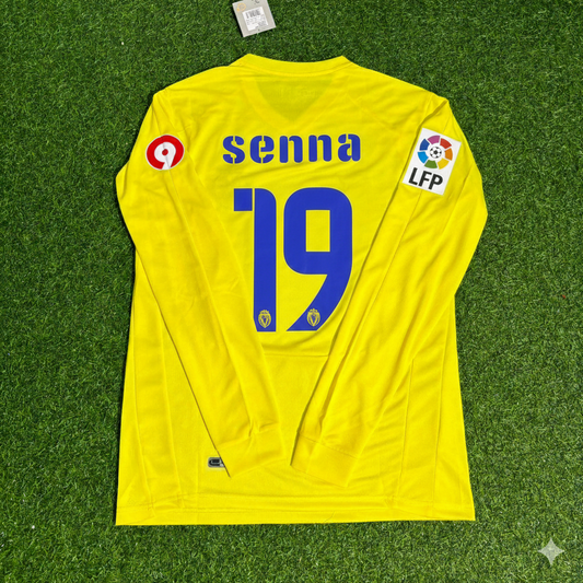 Marcos Senna 19 Villarreal CF 2008/2009 Long Sleeve Retro Football Jersey