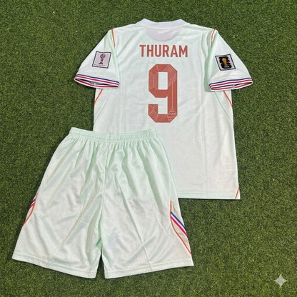 Marcus Thuram #9 Frankreich 2026 WM Auswärtstrikot Kinder