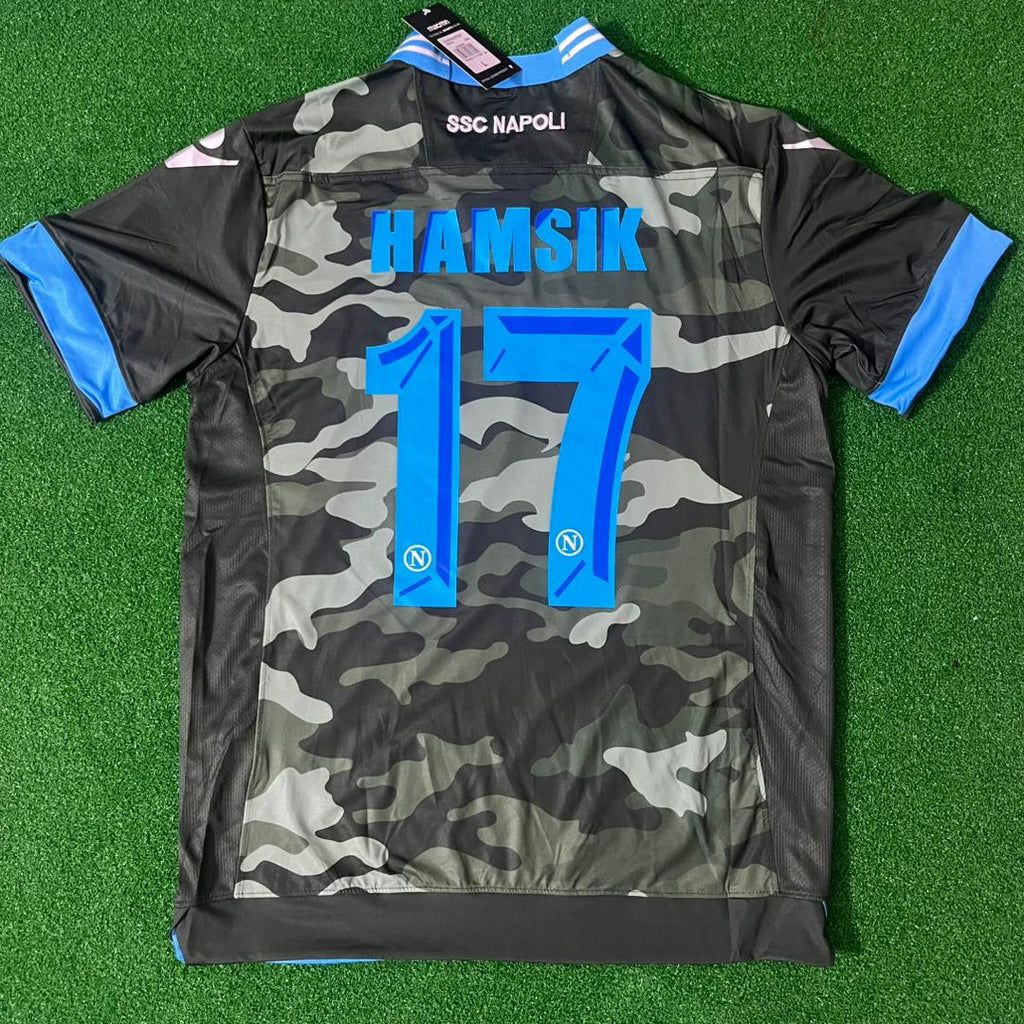 Marek Hamsik 17 – Napoli 2013-14 Retro Kit Jersey Trikot Maillot Soccer Shirt