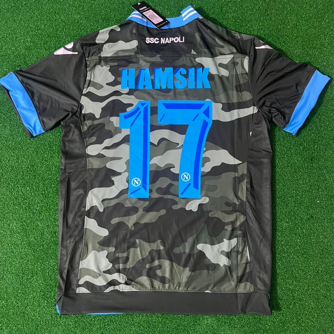 Marek Hamsik 17 – Napoli 2013-14 Retro Kit Jersey Trikot Maillot Soccer Shirt