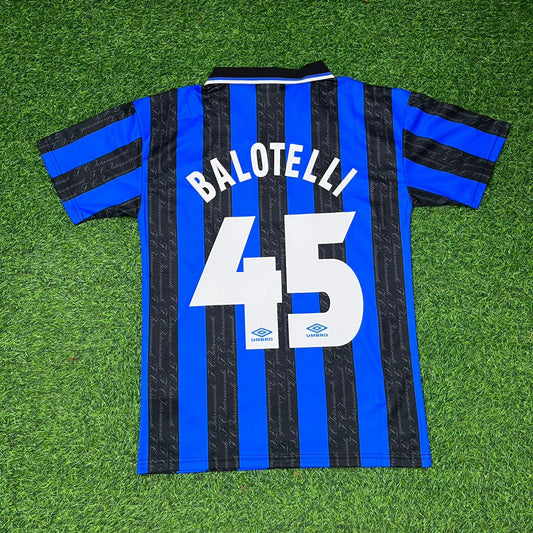 Mario Balotelli Inter Home Retro Football Jersey