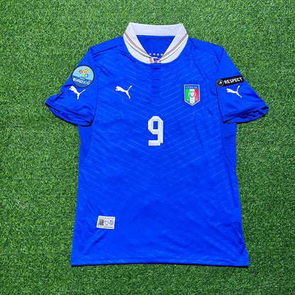 Mario Balotelli 9 – Italien Euro 2012 Retro Heimtrikot