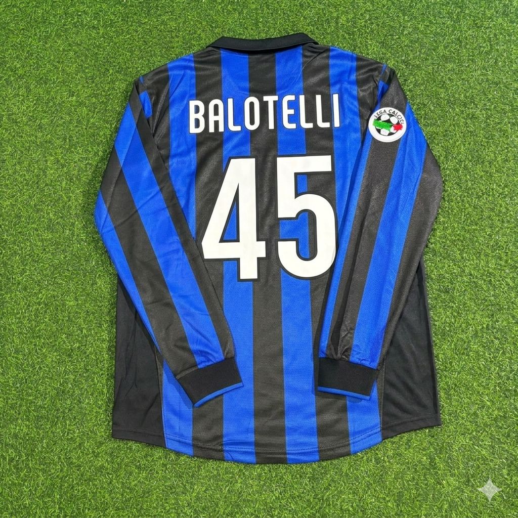 Mario Balotelli - Inter Retro Jersey Trikot Maillot Maglia Soccer Shirt
