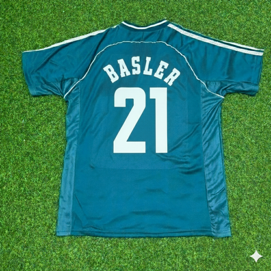Mario Basler Deutschland Auswärts Retro Fußballtrikot