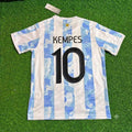 Mario Kempes 10 - Argentina Retro Kit Jersey Trikot Maillot Soccer Shirt
