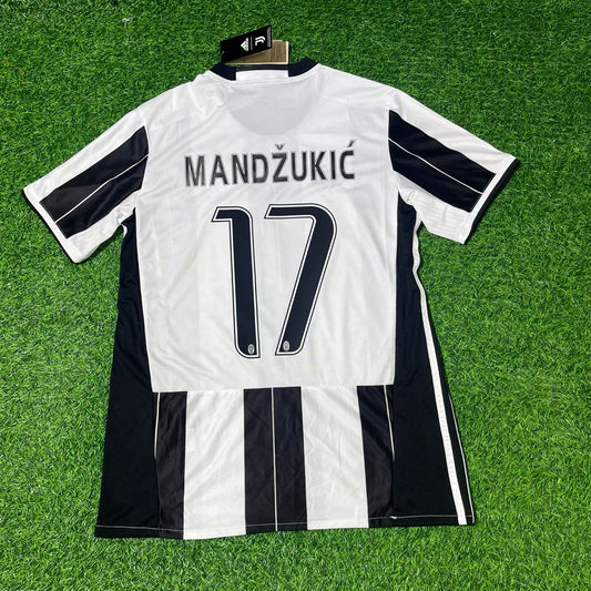 Mario Mandzukic Juventus 2016/17 Equipación de fútbol retro de local
