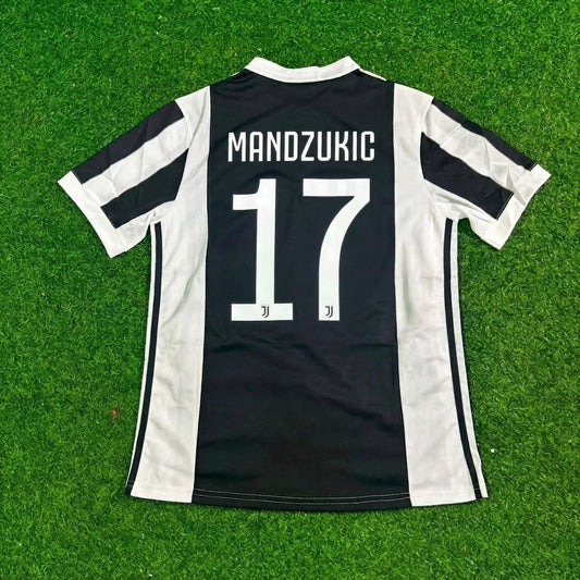 Mario Mandžukić #17 Juventus 2017-2018 Retro-Fußballtrikot