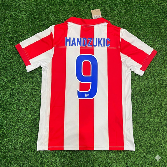 Mario Mandžukić Atlético Madrid Retro-Fußballtrikot Trikot Maglia Shirt