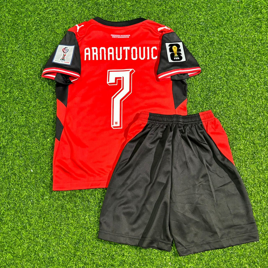 Marko Arnautovic Österreich WM 2026 Kinder Heimtrikot