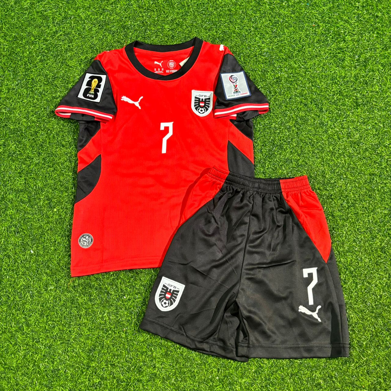 Marko Arnautovic Österreich WM 2026 Kinder Heimtrikot