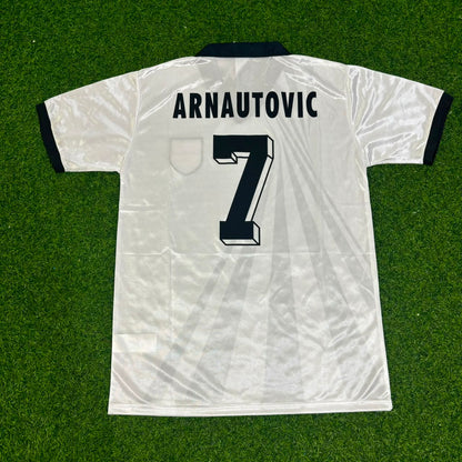 Marko Arnautovic Österreich Weiß Retro-Fußballtrikot