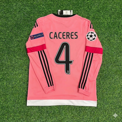 Juventus 2015/16 Pinkes Retro-Trikot – Martin Caceres