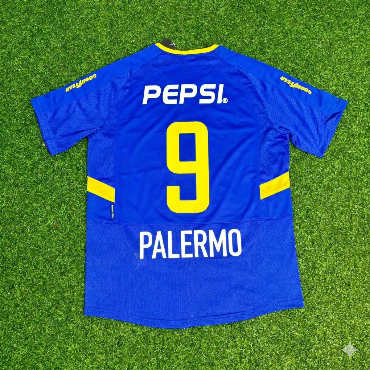 Martin Palermo Boca Juniors 2003 2004 Retro Jersey Maillot Trikot Maglia Soccer Shirt
