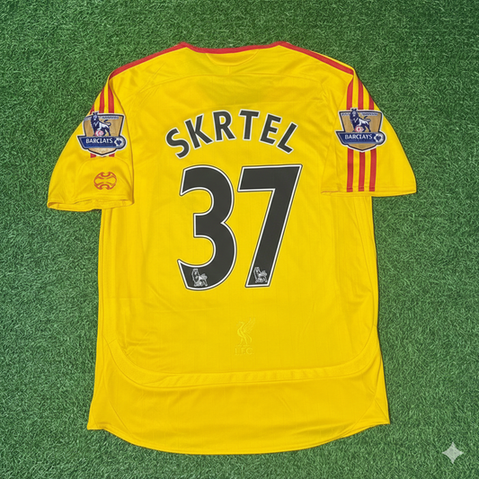 Liverpool 2006/07 Yellow Retro Football Jersey – Martin Skrtel