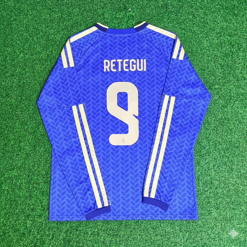 Mateo Retegui 9- Italien WM 2026 Langarm Fußballtrikot