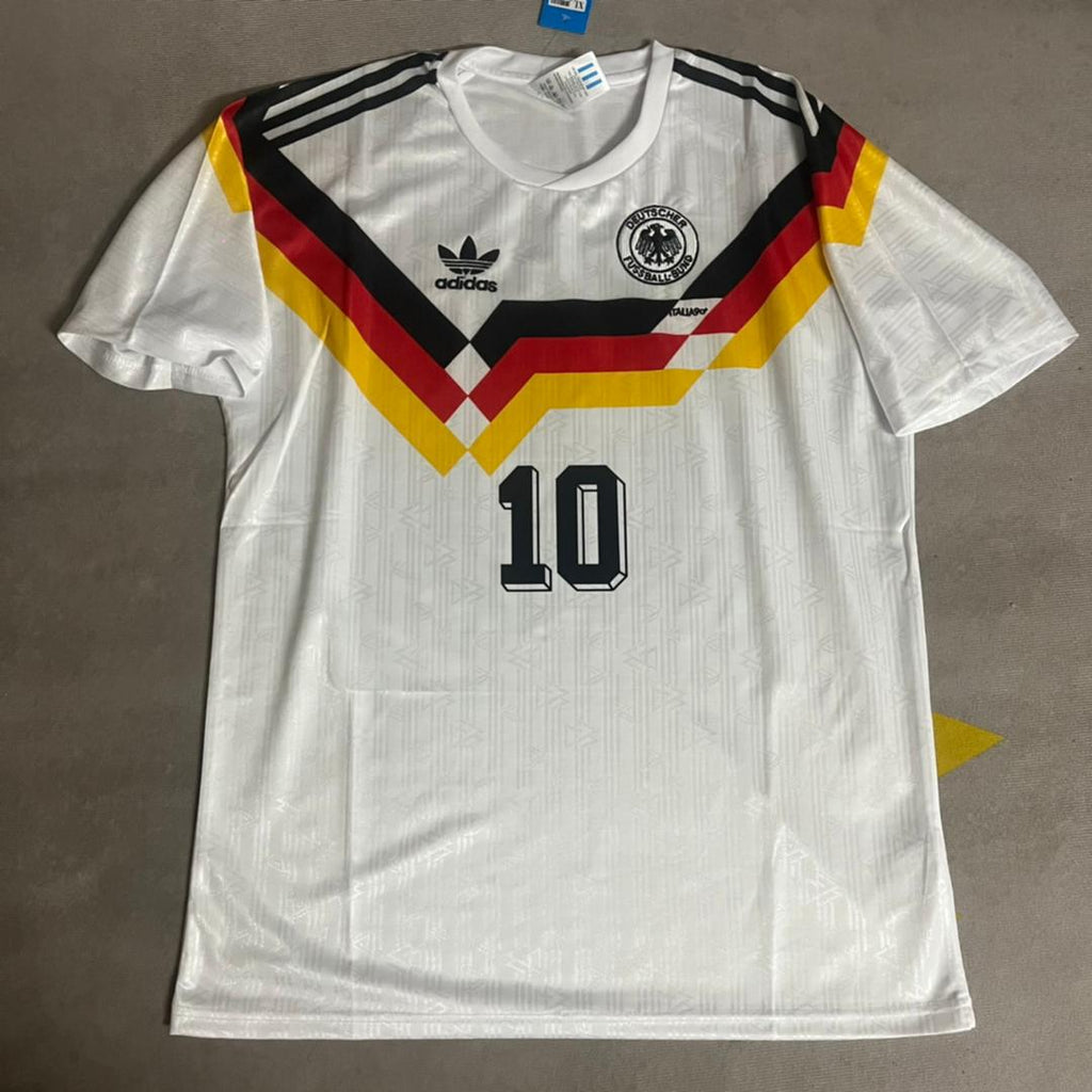 Lothar Matthäus Germany Retro 1990 World Cup Jersey - Deutschland Retro-Trikot WM 1990