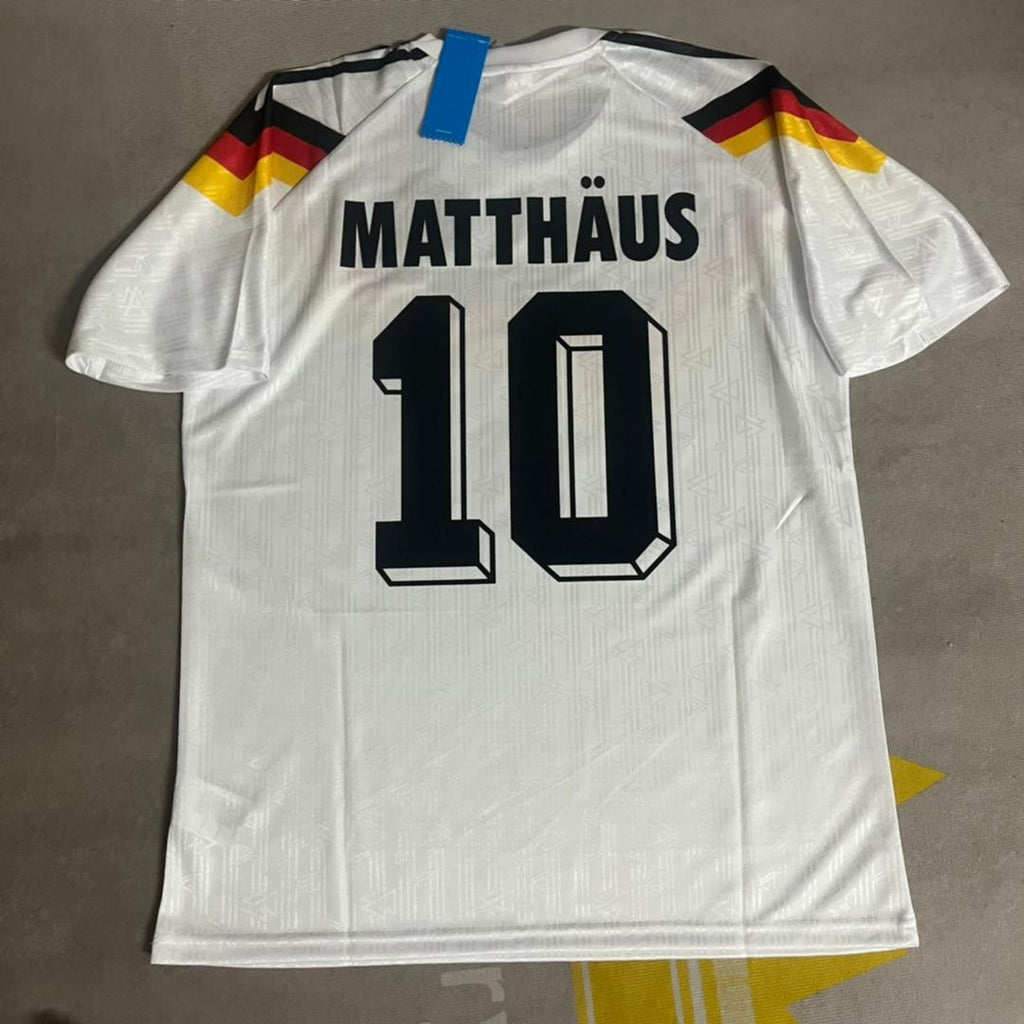 Lothar Matthäus Germany Retro 1990 World Cup Jersey - Deutschland Retro-Trikot WM 1990