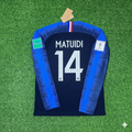 Blaise Matuidi Frankreich 2018 WM Finale Langarm Retro Fußballtrikot