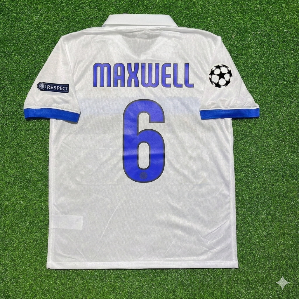 Maillot de football rétro blanc Maxwell Inter 2009/2010
