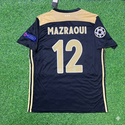 Ajax 2018/19 Champions League Black Retro Football Jersey – Noussair Mazraoui