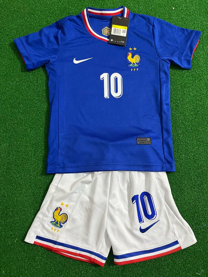 Kylian Mbappe France Kids Jersey kit Kindertrikot maillot enfant kindertrui