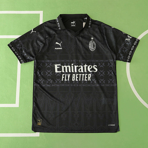 23/24 AC Mailand Schwarzes Trikot