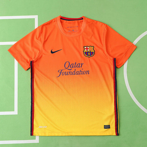 Barcelona 12/13  Orange Retro Jersey