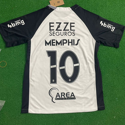 Memphis Depay #10 Corinthians 2026 White Kit Trikot Maillot Maglia Camiseta Fußballtrikot