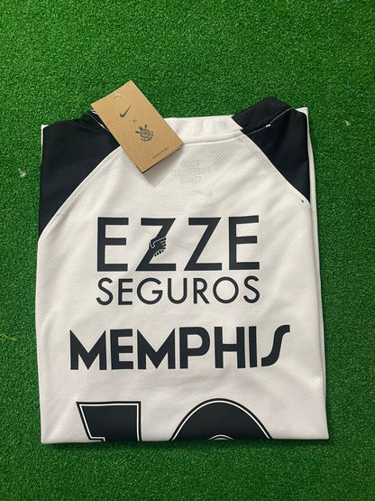 Memphis Depay #10 Corinthians 2026 White Kit Trikot Maillot Maglia Camiseta Fußballtrikot