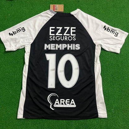 Memphis Depay #10 Corinthians 2026 Black Soccer Kit Jersey Trikot Maillot Maglia Camiseta Soccer Shirt