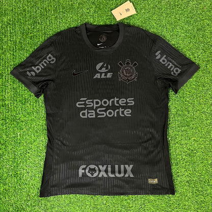Memphis Depay #10 Corinthians Black Kit Jersey Trikot Maillot Maglia Camiseta Soccer Shirt