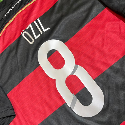 Mesut Özil Germany Deutschland 2014 World Cup Brazil Black Red Retro Jersey Trikot Soccer Shirt