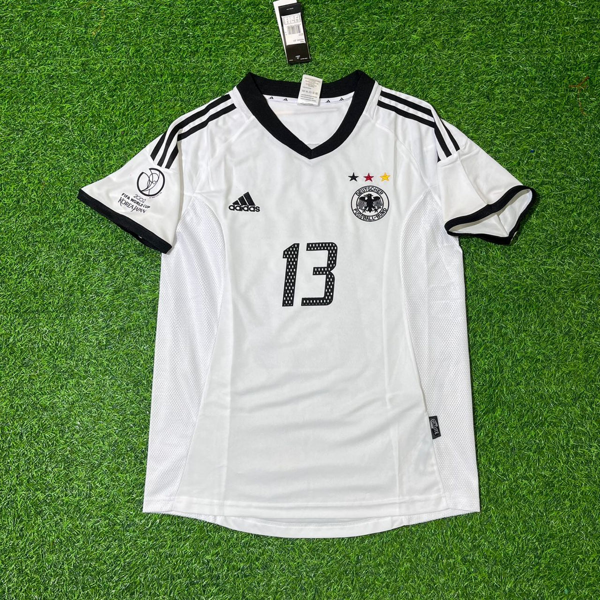 Maillot Rétro Blanc Allemagne Coupe du Monde 2002 Japon Corée – Michael Ballack
