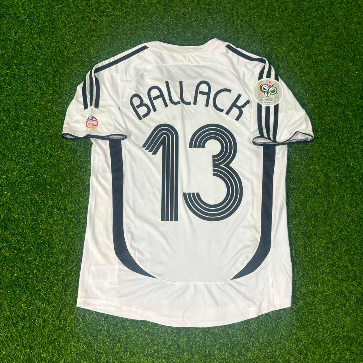 Germany 2006 World Cup White Retro Football Jersey – Michael Ballack