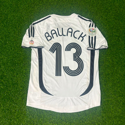 Germany 2006 World Cup White Retro Football Jersey – Michael Ballack