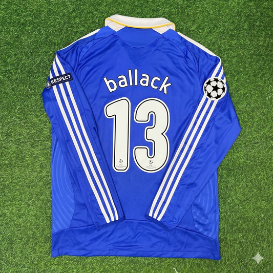 Chelsea 2008 Champions League Final Long Sleeve Football Jersey – Michael Ballack