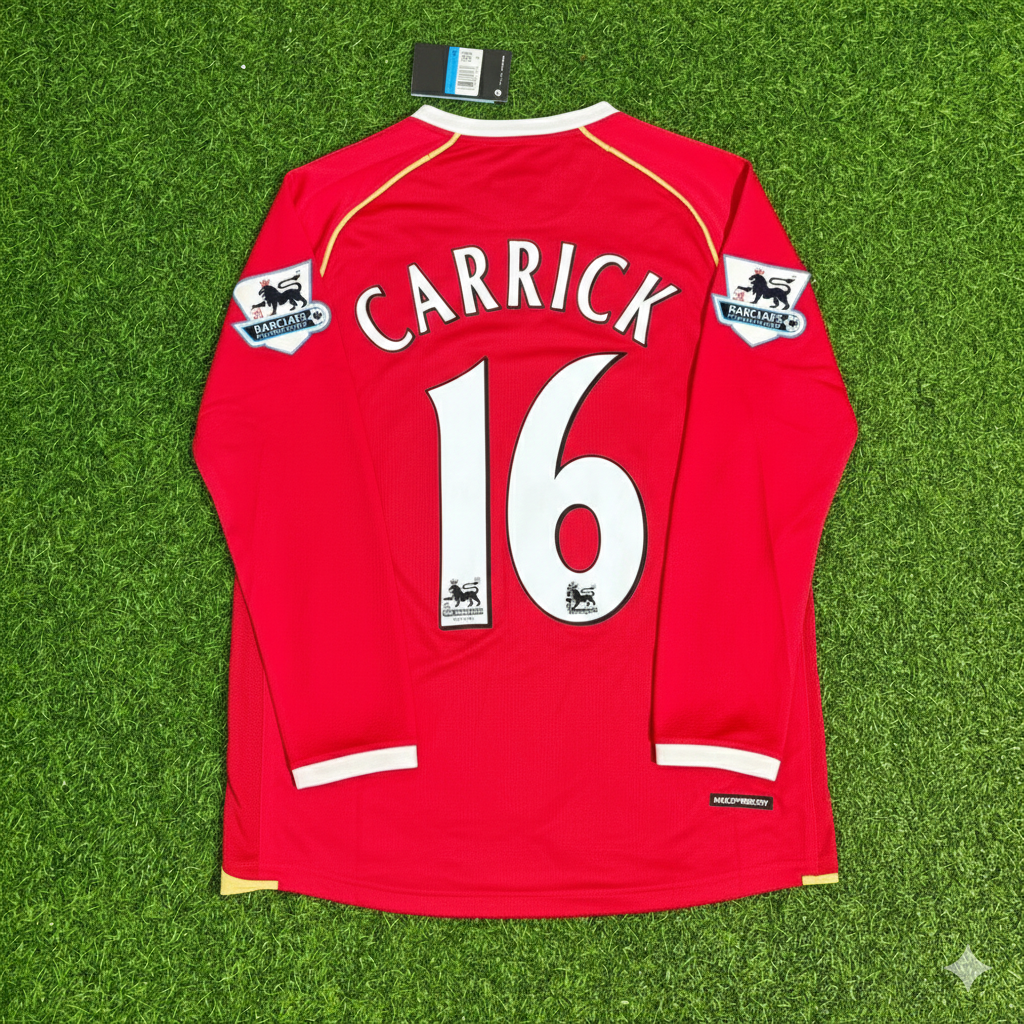 Michael Carrick Manchester United 2006-2007 Maillot Rouge
