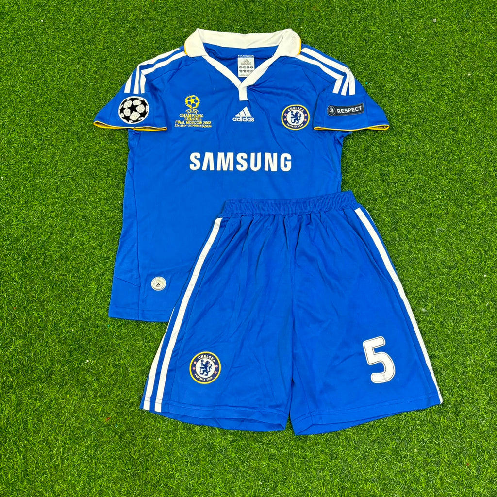 Michael Essien Chelsea 2008 Finale Kinder Trikot Fußballshirt