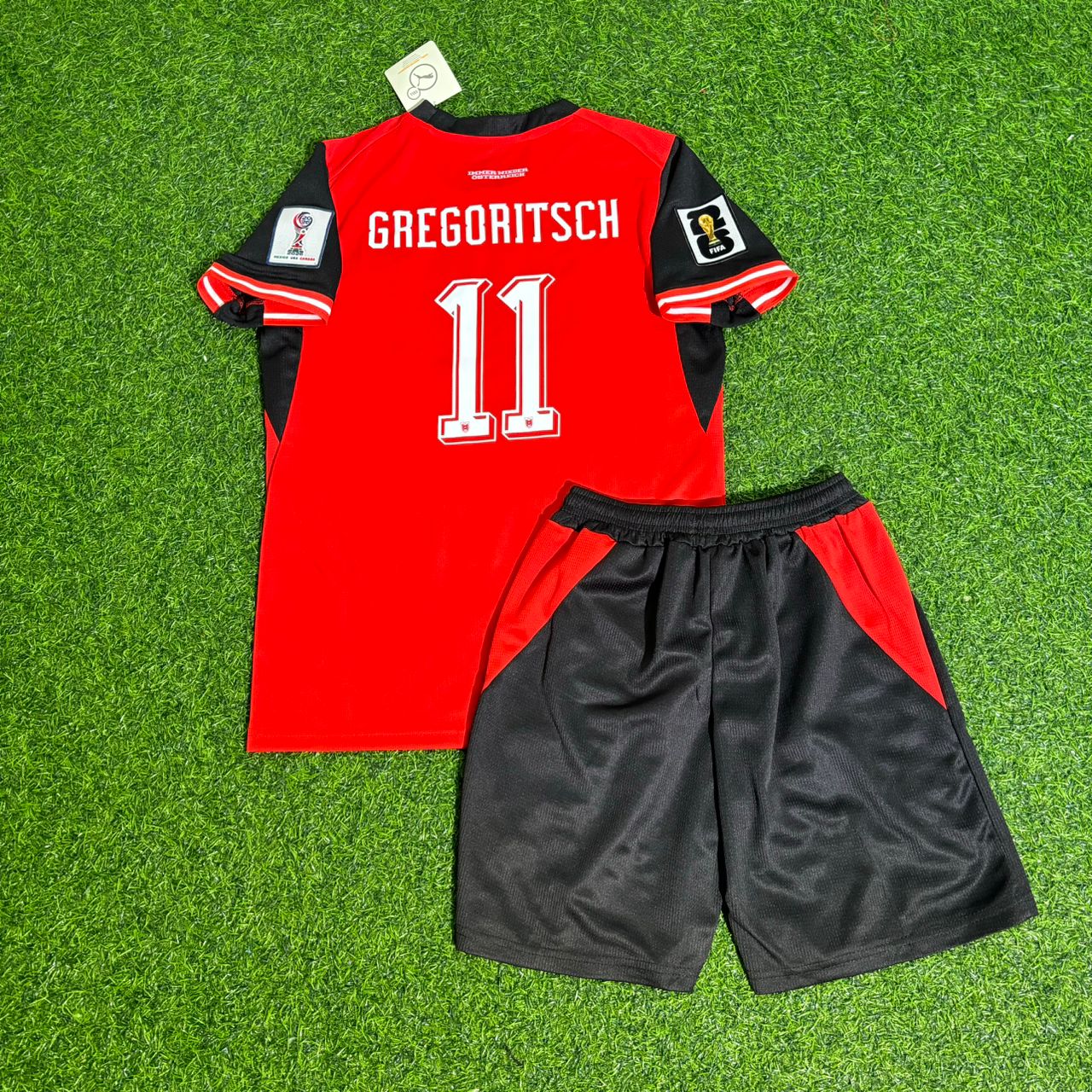 Michael Gregoritsch 11 Österreich 2026 WM Kinder Fußball Trikot Set