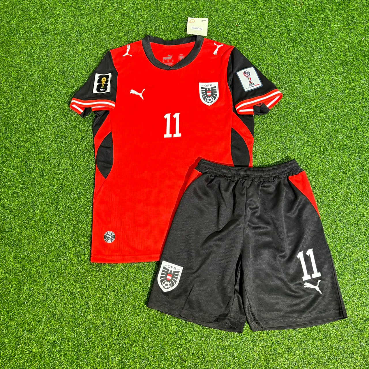 Michael Gregoritsch 11 Österreich 2026 WM Kinder Fußball Trikot Set