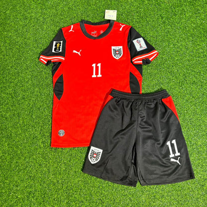 Michael Gregoritsch 11 Österreich 2026 WM Kinder Fußball Trikot Set
